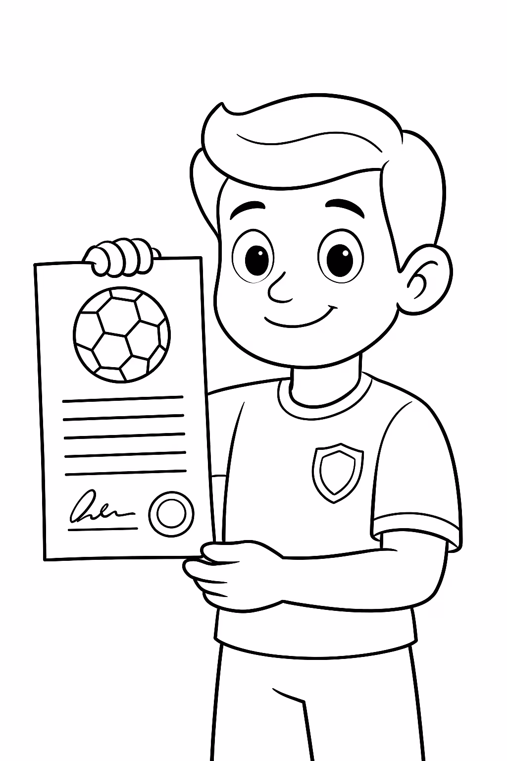 Contrato jogar no real madric em folha para colorir — desenho para imprimir