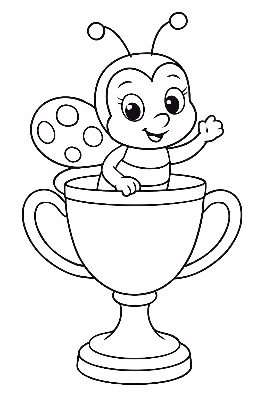 Copa com miraculos para colorir — desenho para imprimir