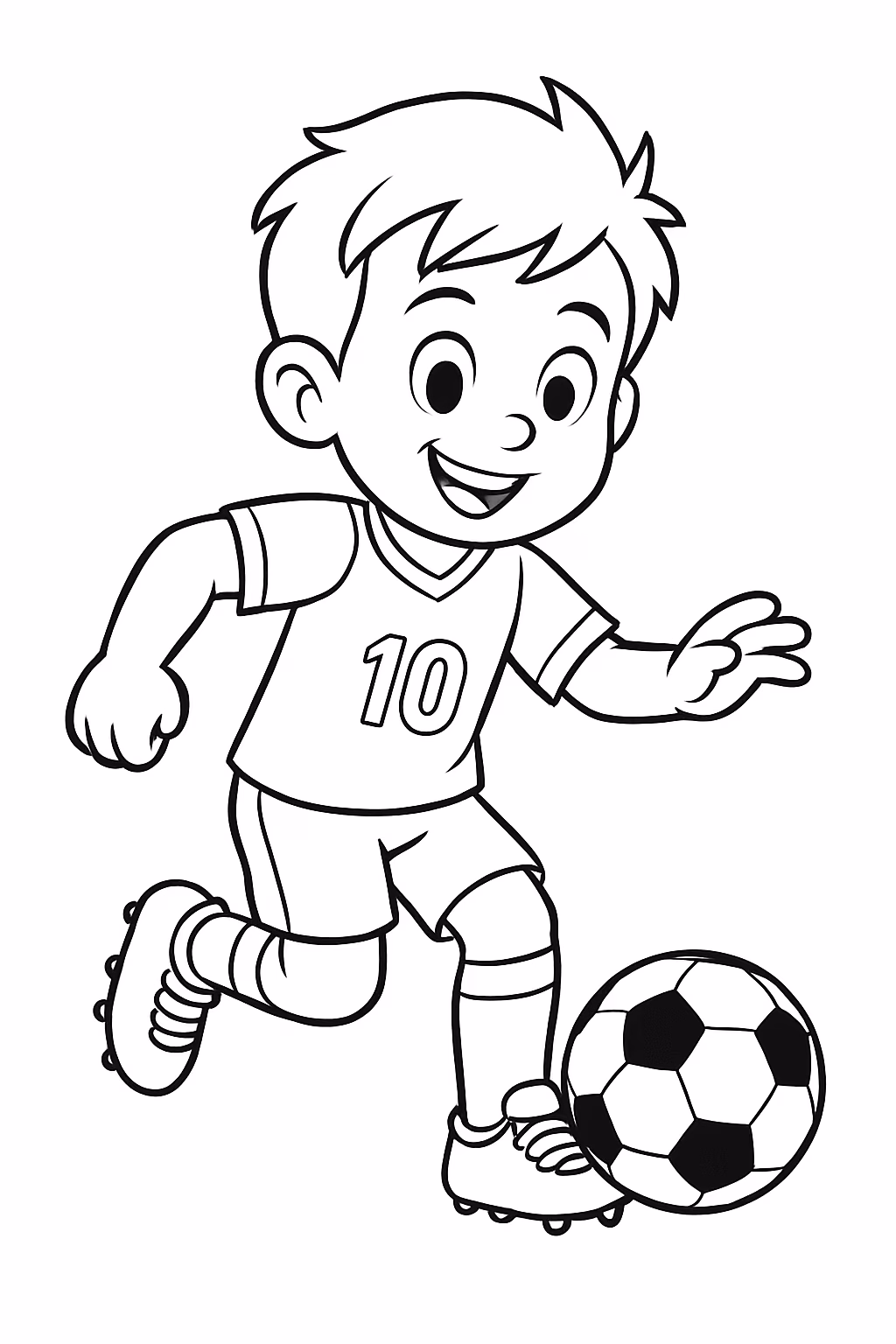 Copa do mundo neymar para colorir — desenho para imprimir