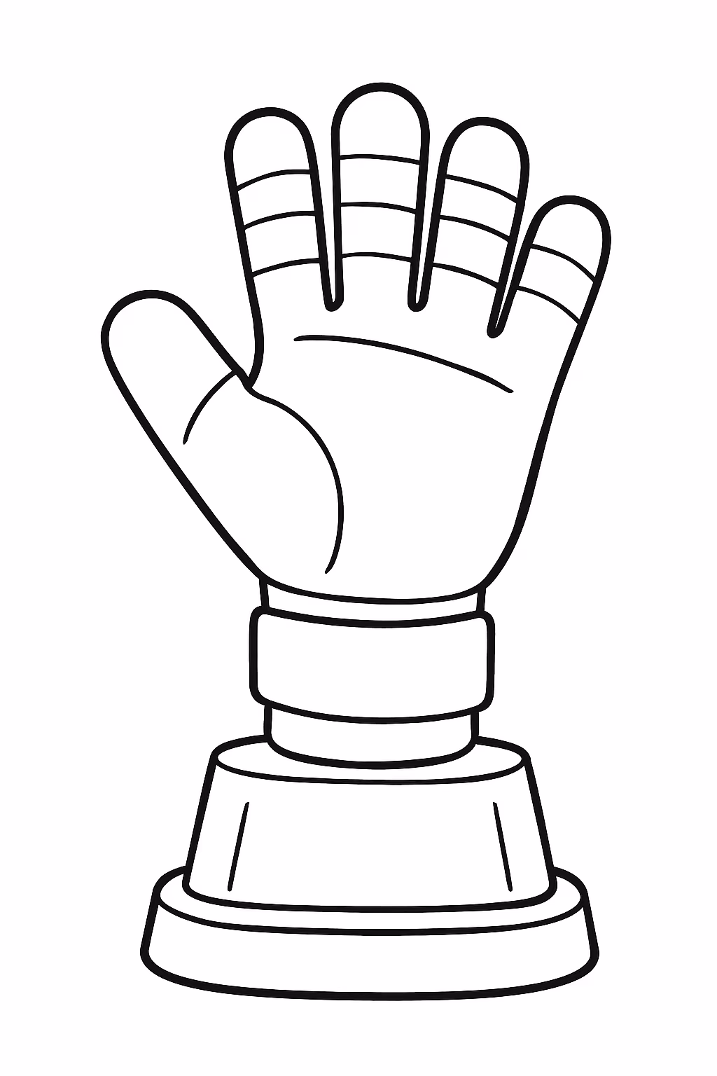 Cria um premio escrito melhor guarda redes em formato de para colorir — desenho para imprimir