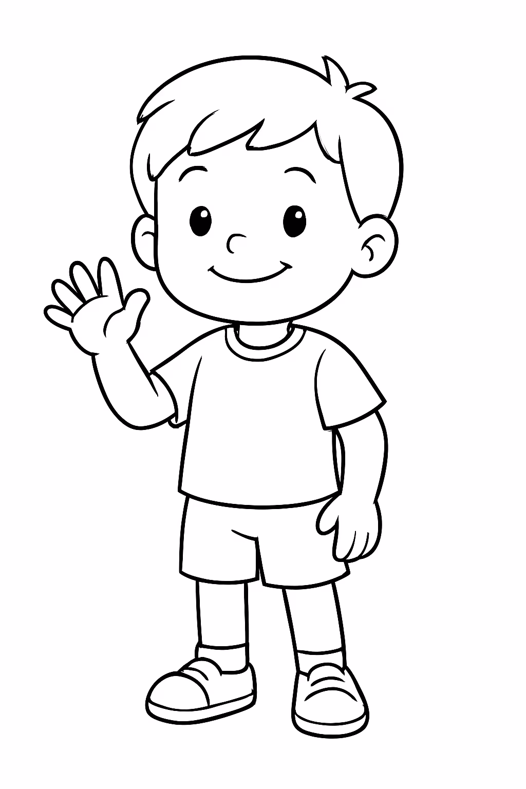 Crianca de anos chamado arthur para colorir — desenho para imprimir
