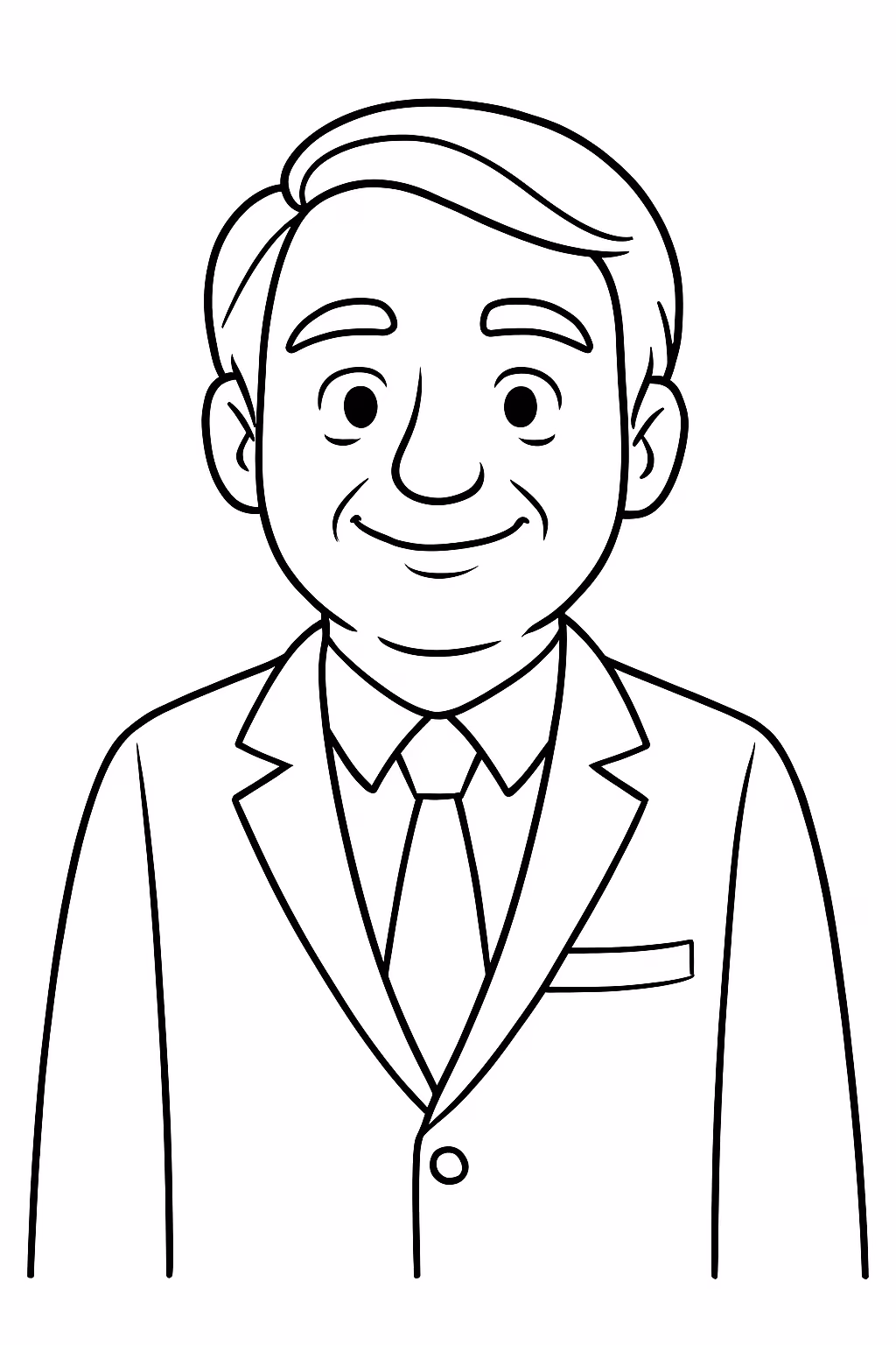 Crie um do meu presidente jair bolsonaro para colorir — desenho para imprimir