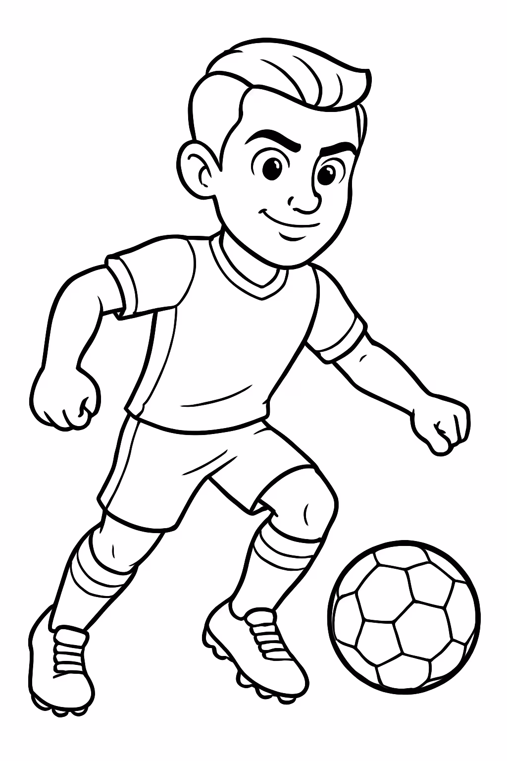Cristiano ronaldo para colorir — desenho para imprimir