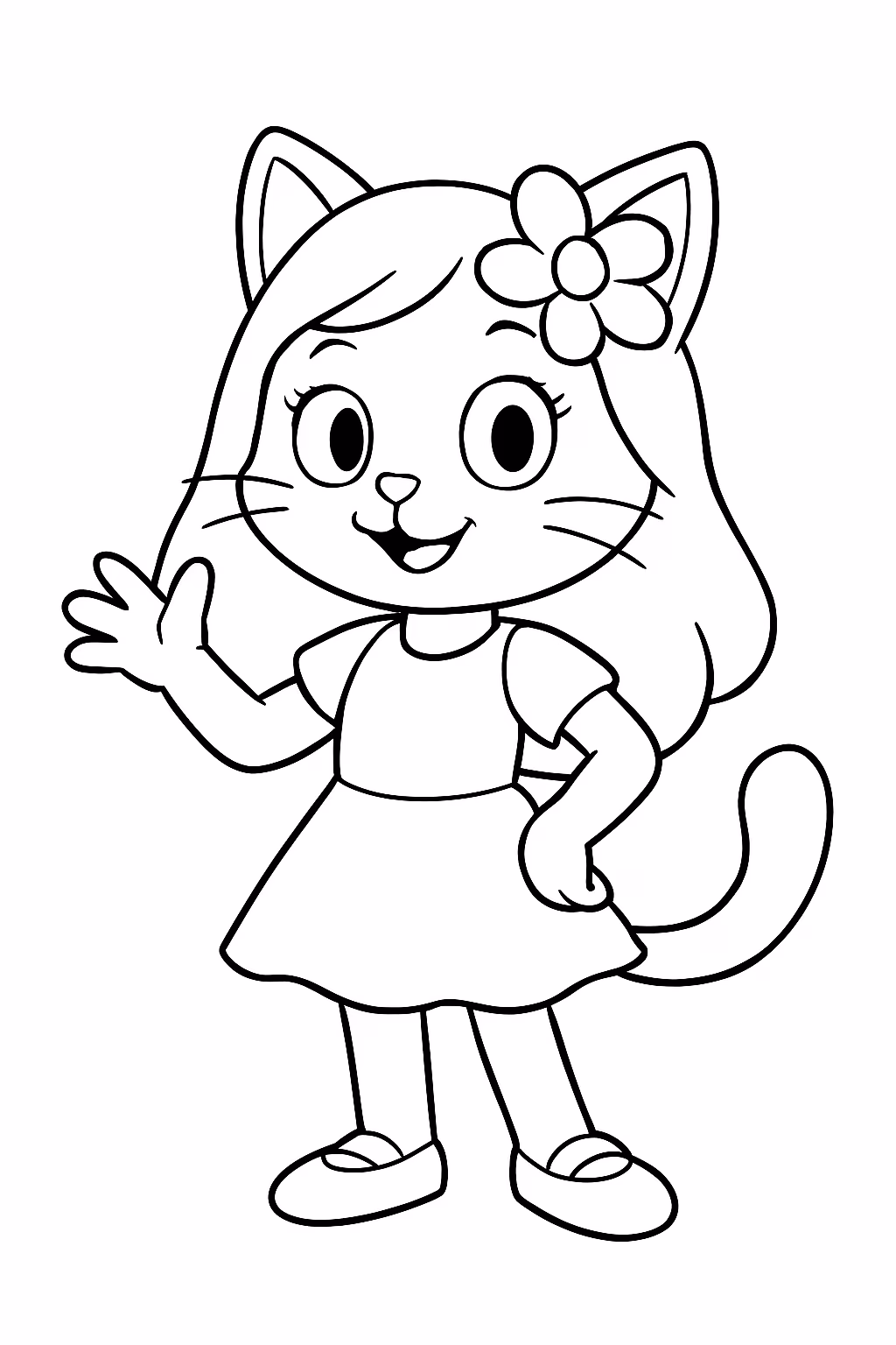 Daniela do katseye para colorir — desenho para imprimir