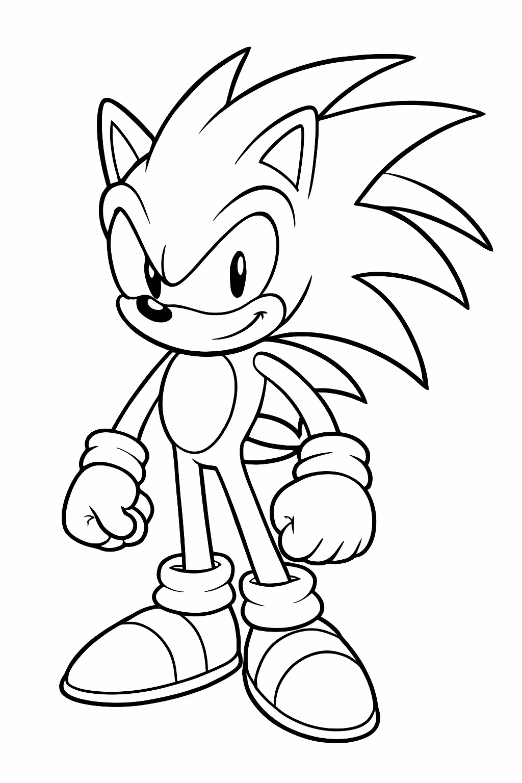 Darkspine sonic para colorir — desenho para imprimir