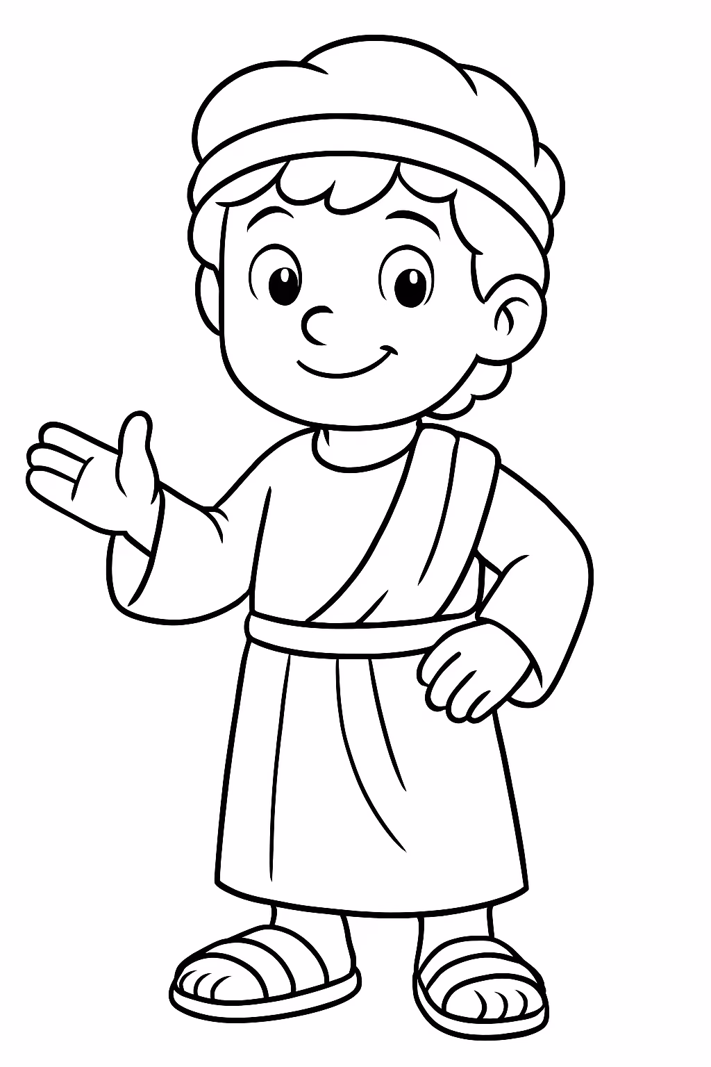 Davi para colorir — desenho para imprimir