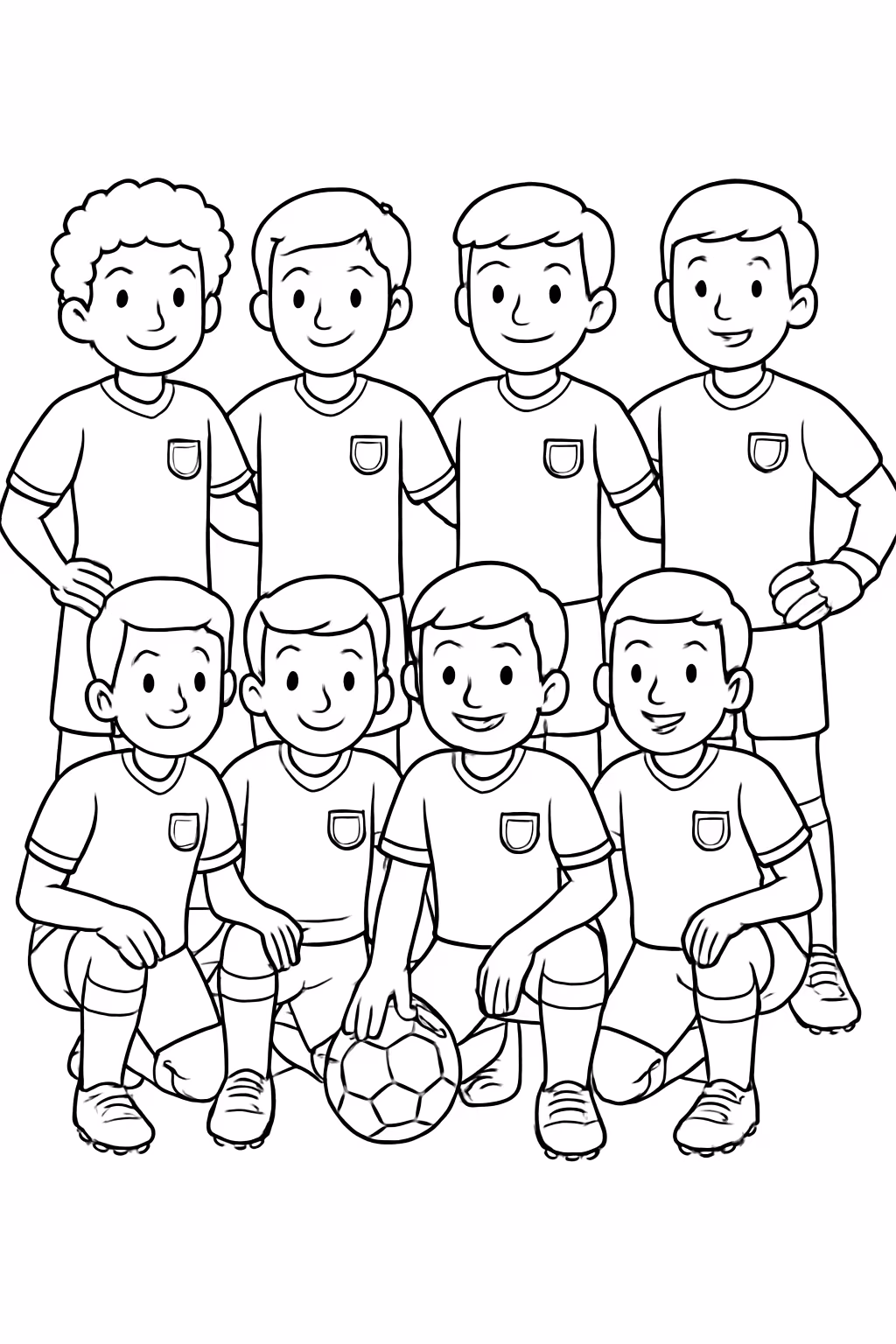 Da selecao brasileira de futebol para colorir — desenho para imprimir