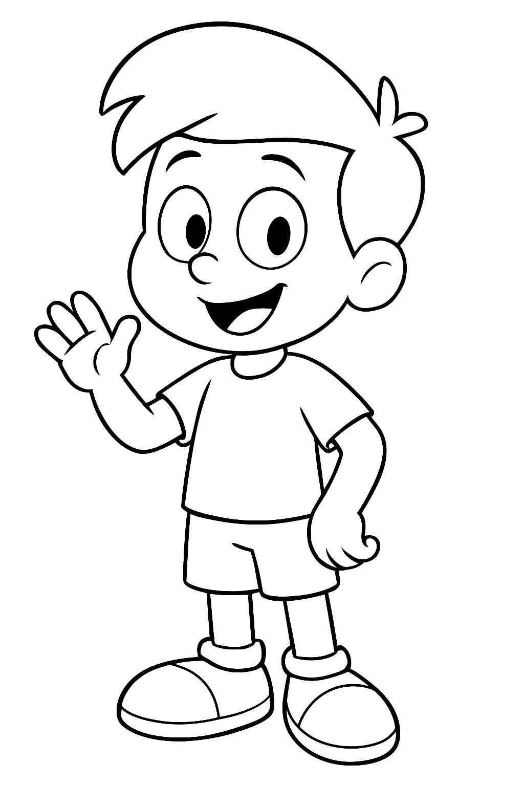 Vini junior para colorir — desenho para imprimir
