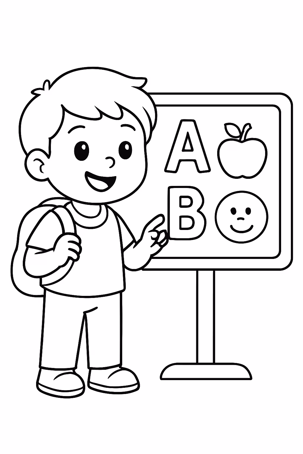 Educativos para colorir — desenho para imprimir