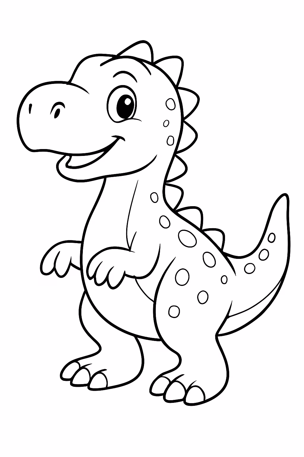 Dinosauro para colorir — desenho para imprimir