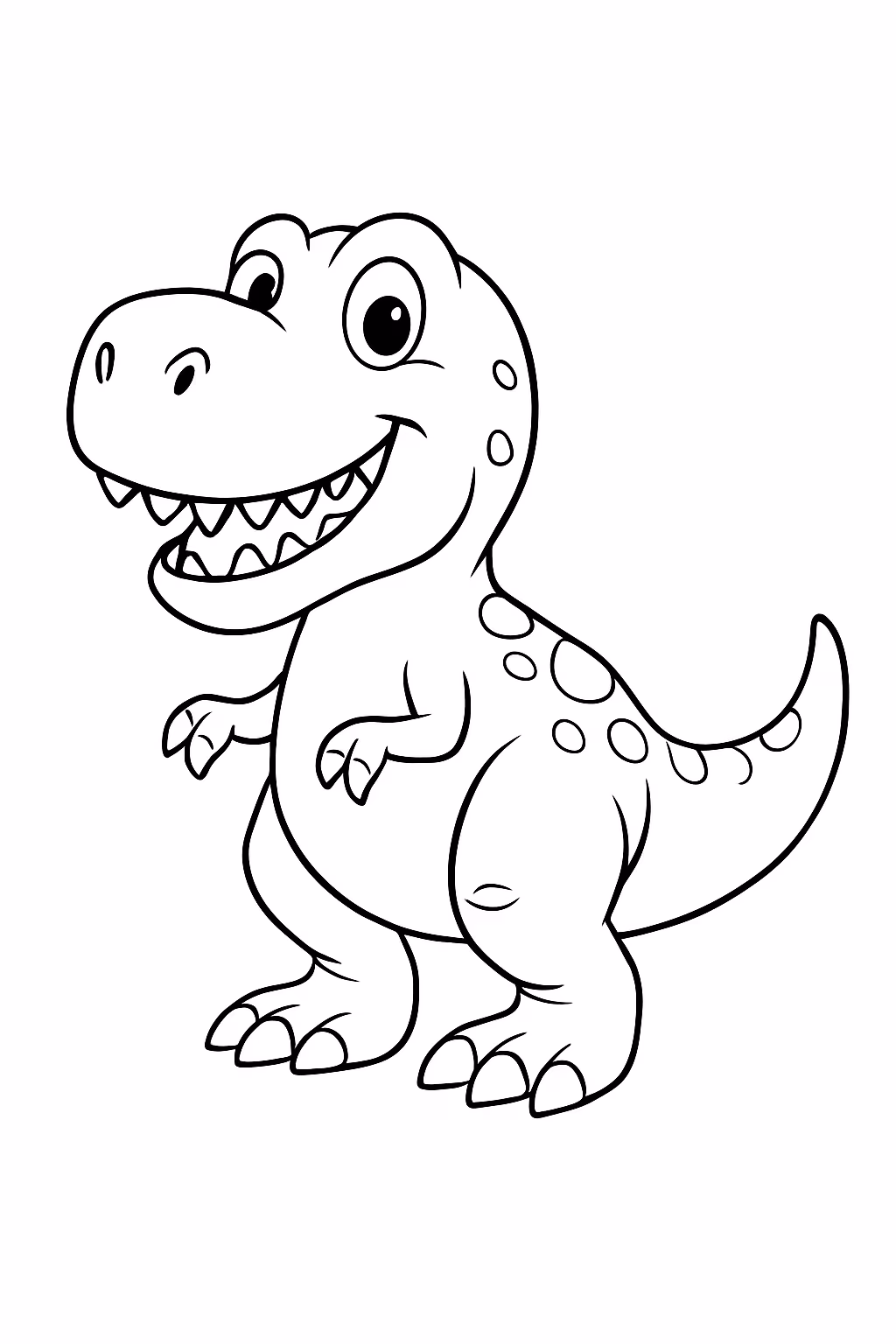 Dinosauro rex para colorir — desenho para imprimir