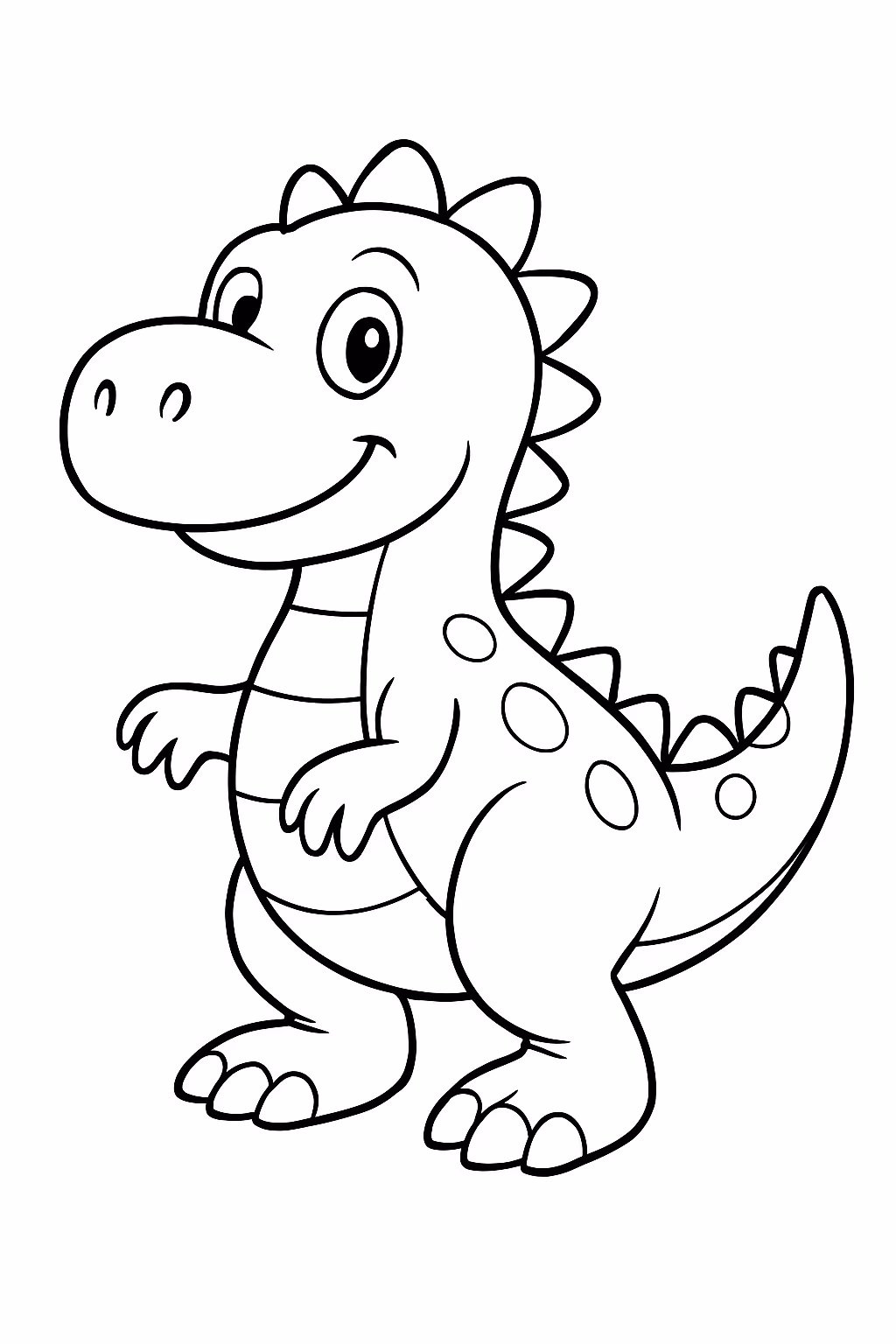 Dinossauro para colorir — desenho para imprimir