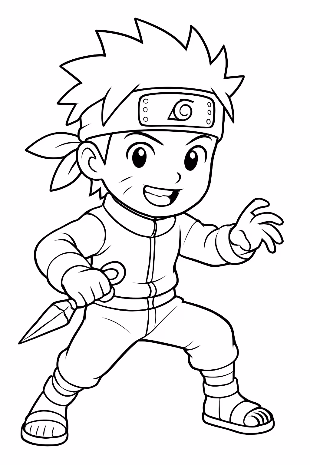 Do naruto para colorir — desenho para imprimir