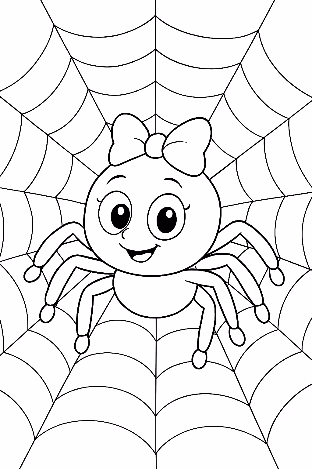 Dona aranha para colorir — desenho para imprimir