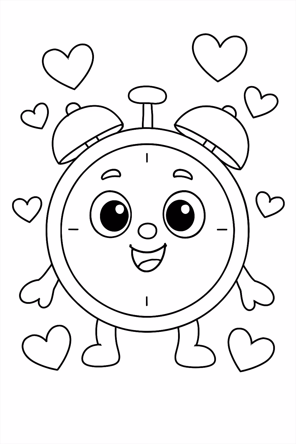 Dorama love alarme para colorir — desenho para imprimir