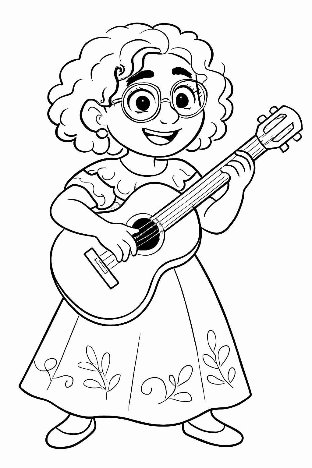 Encanto e a barbe para colorir — desenho para imprimir