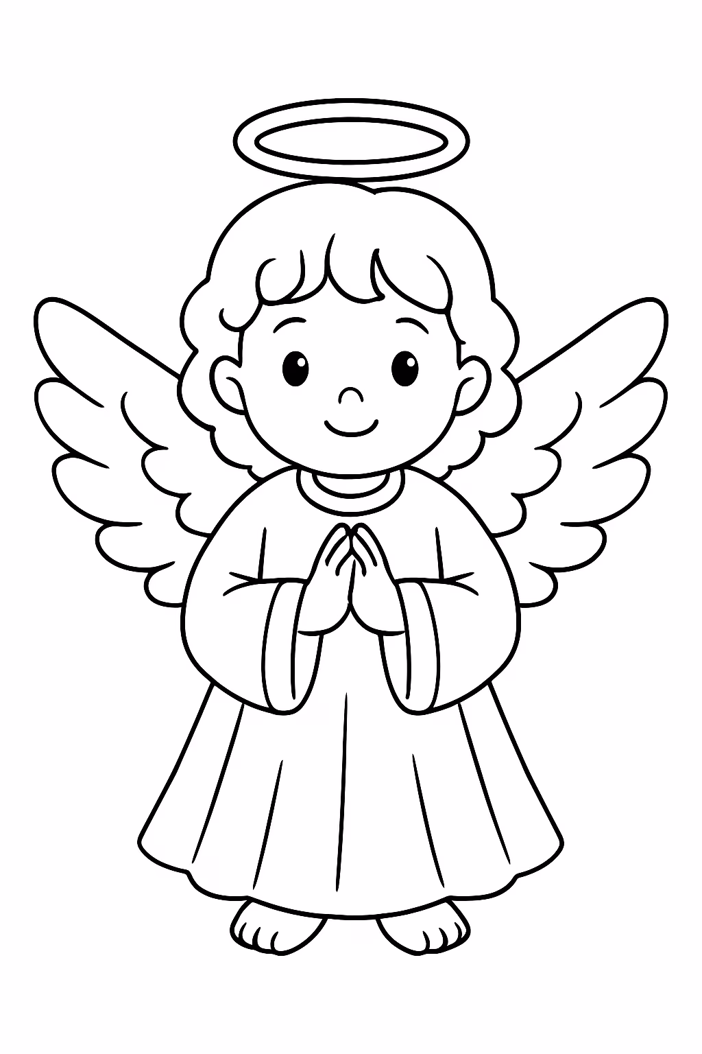 Engel para colorir — desenho para imprimir