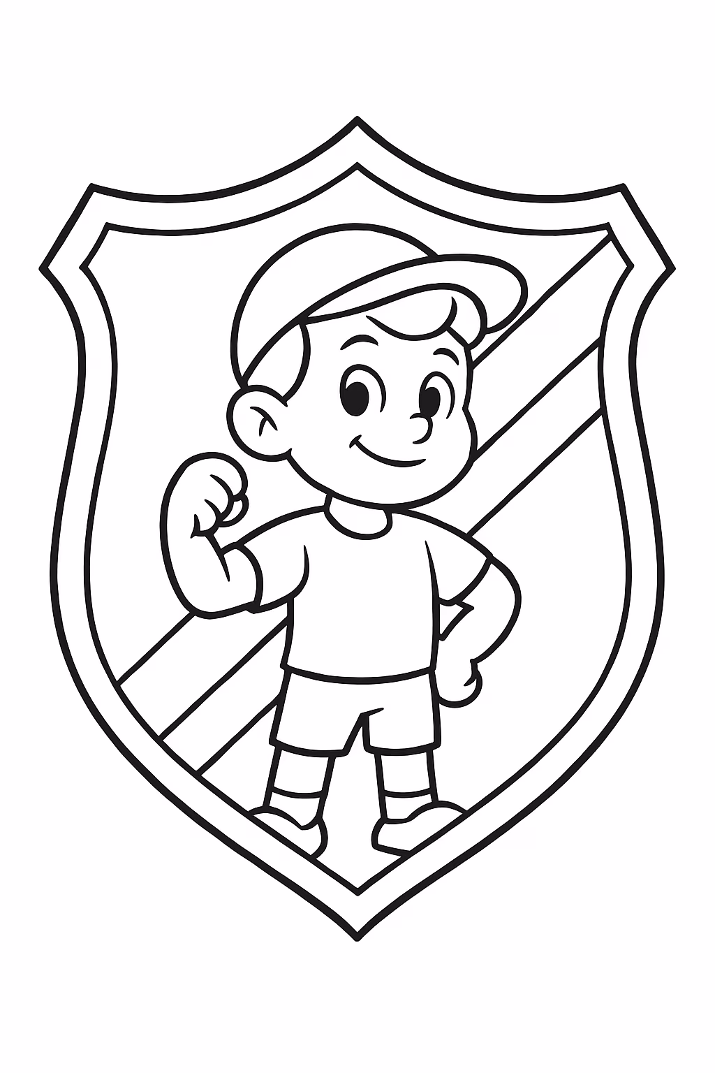 Escudo do vitoria para colorir — desenho para imprimir
