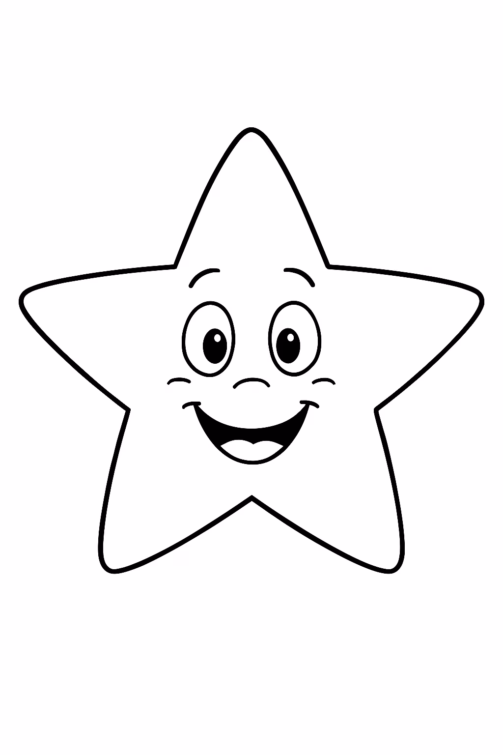 Estrela para colorir — desenho para imprimir