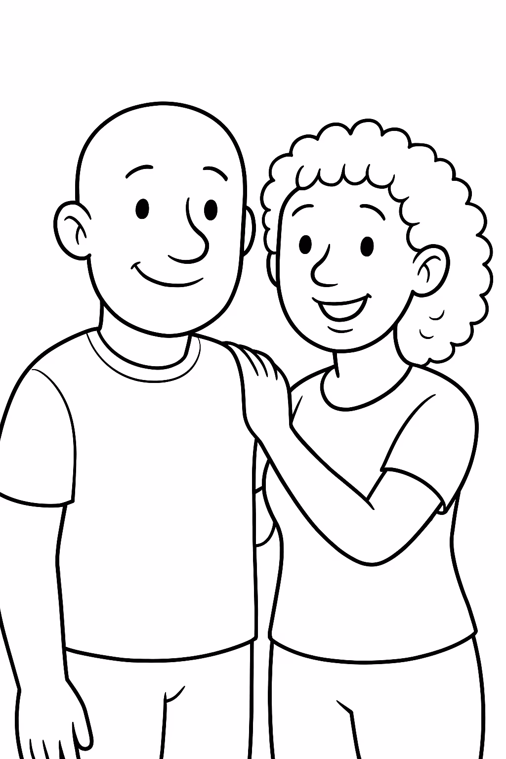 Faca um homem adulto careca a mae vai ser uma para colorir — desenho para imprimir