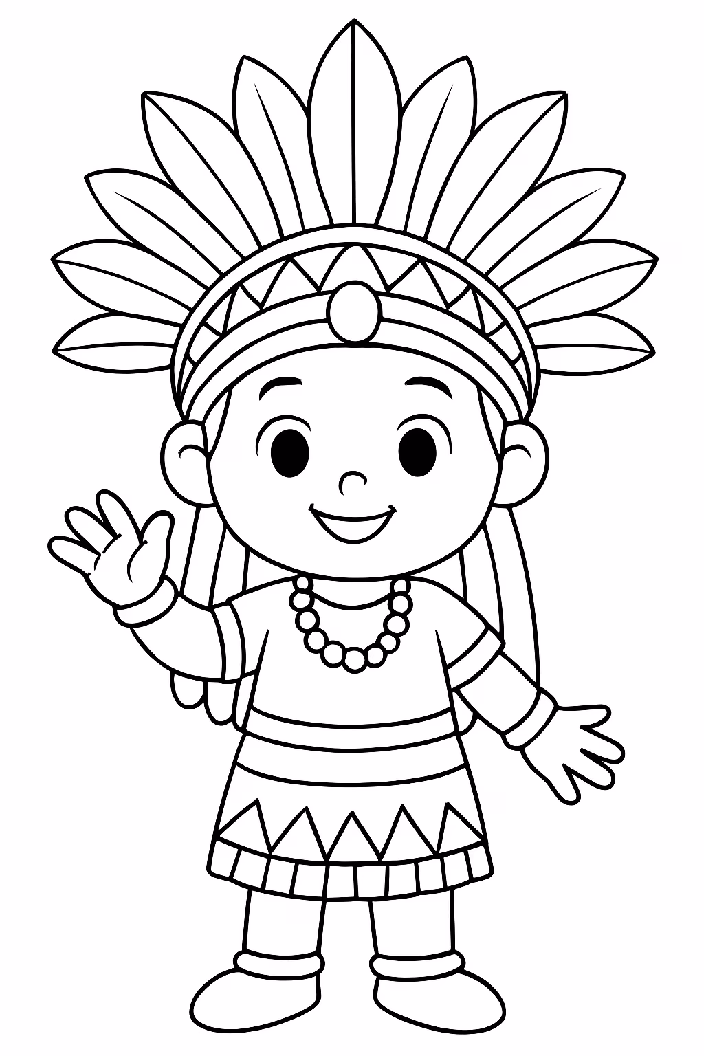 Faca um personagem do mundo torajo para colorir — desenho para imprimir