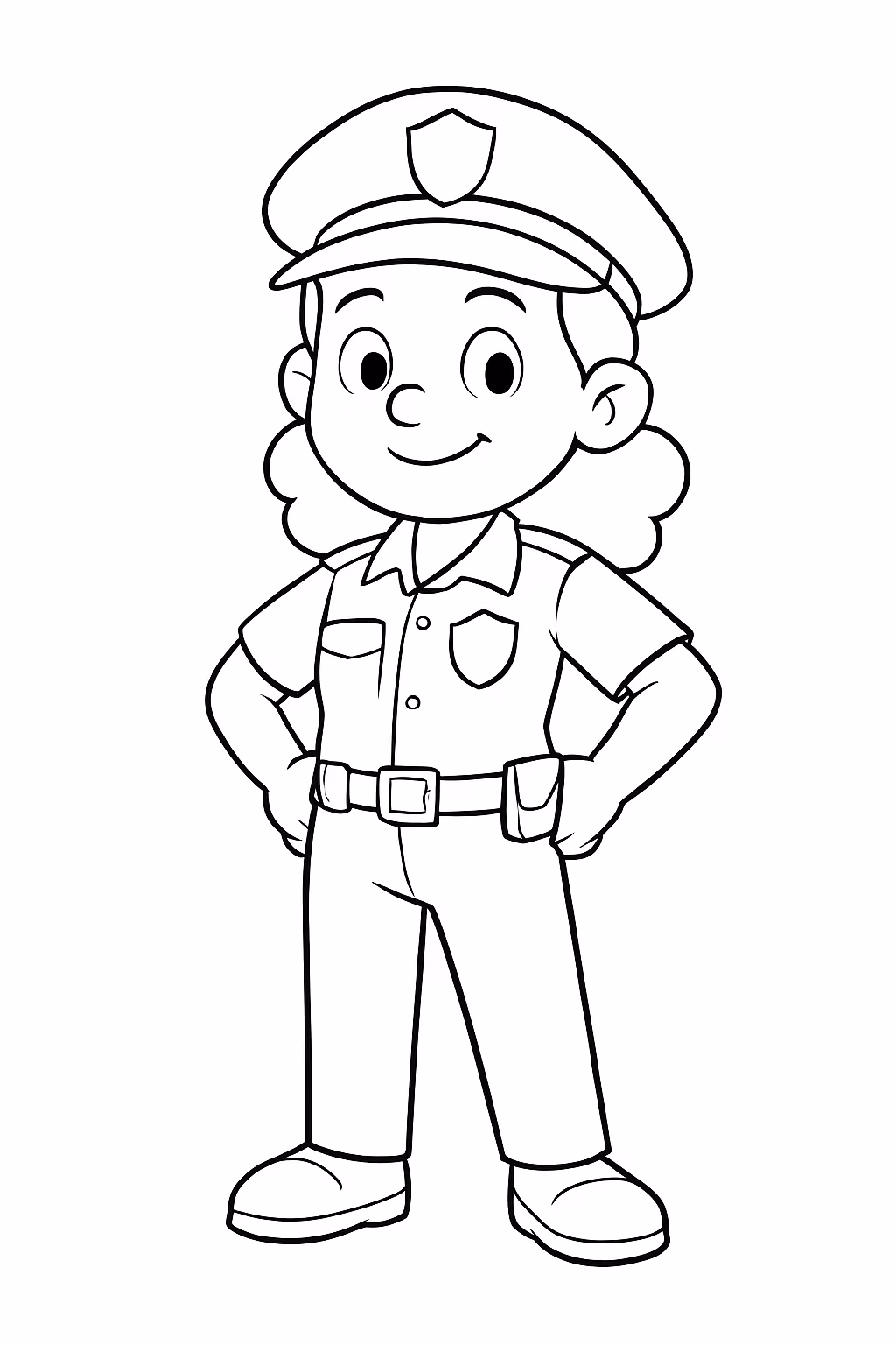Faca uma sahara da policia militar para colorir — desenho para imprimir