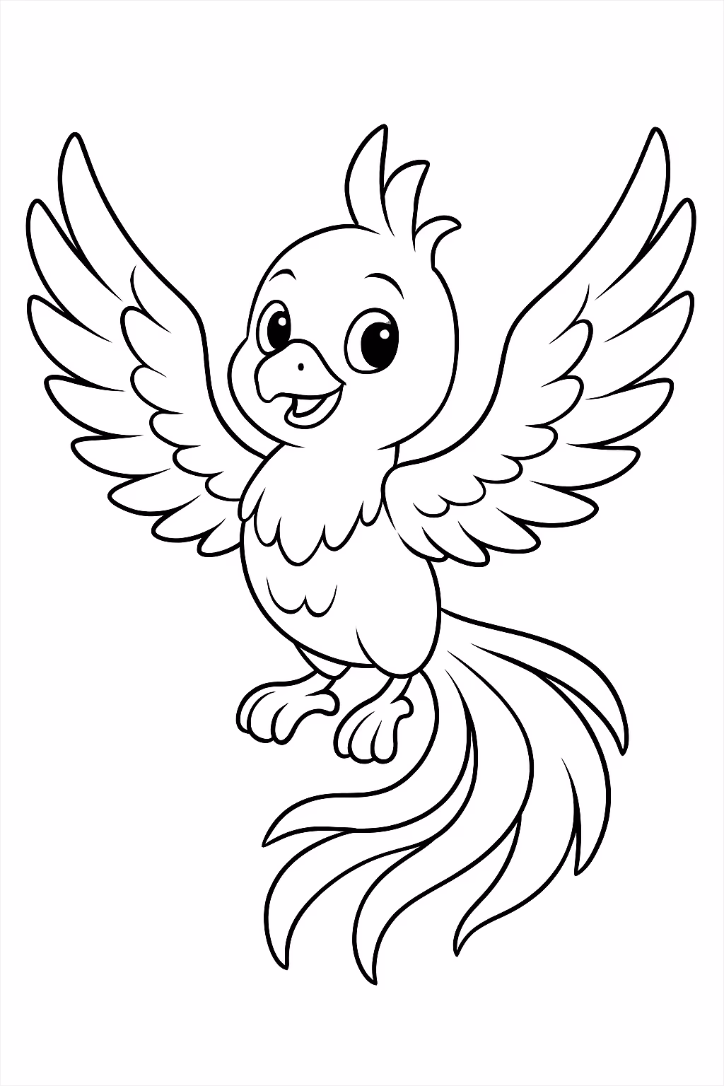 Fenix para colorir — desenho para imprimir