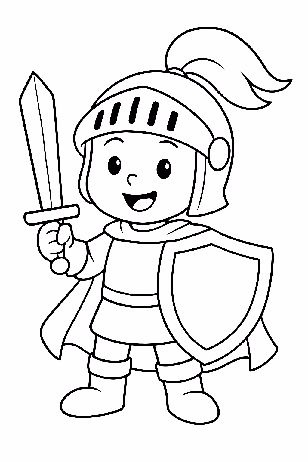 Figurinha para colorir — desenho para imprimir