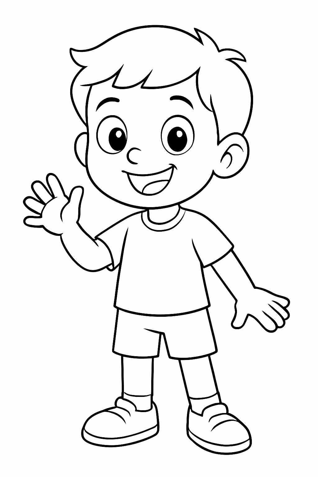 Figurinha para colorir — desenho para imprimir