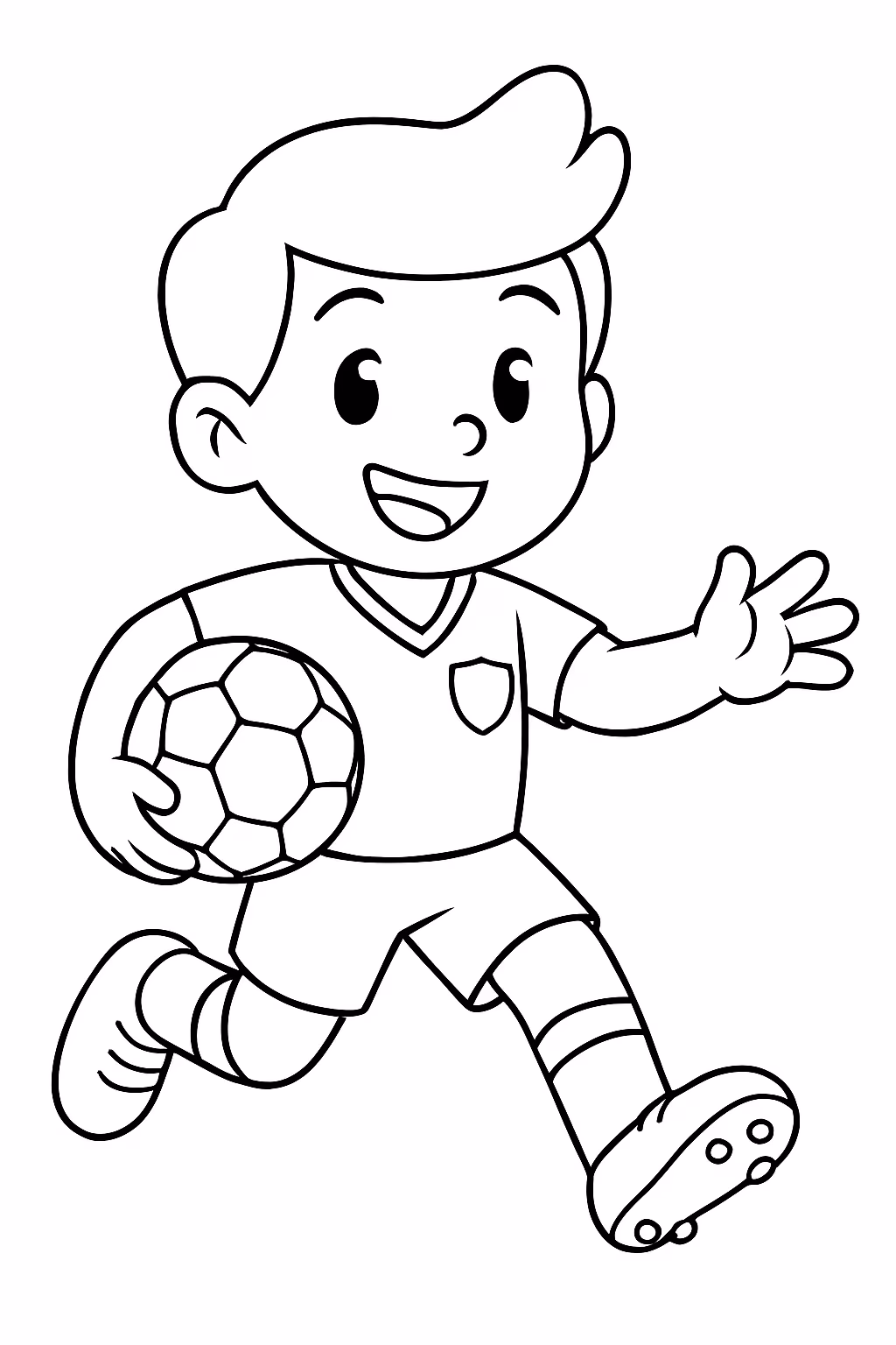 Figurinha da copa para colorir — desenho para imprimir