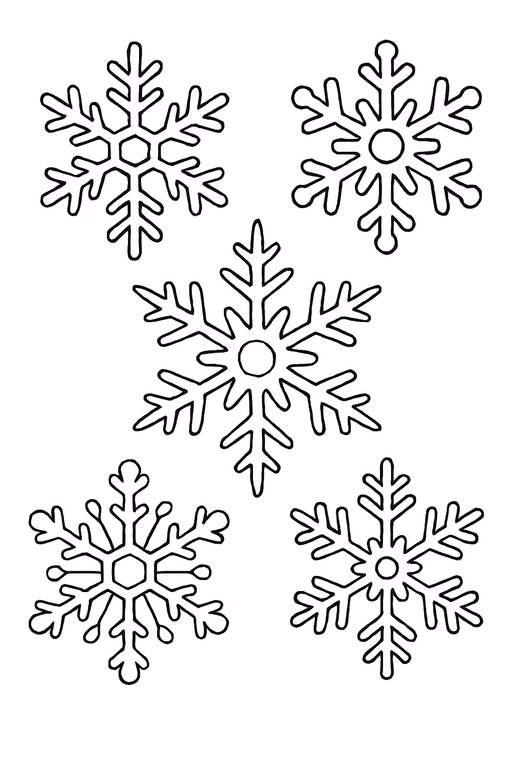 Desenhos de Flocos de neve