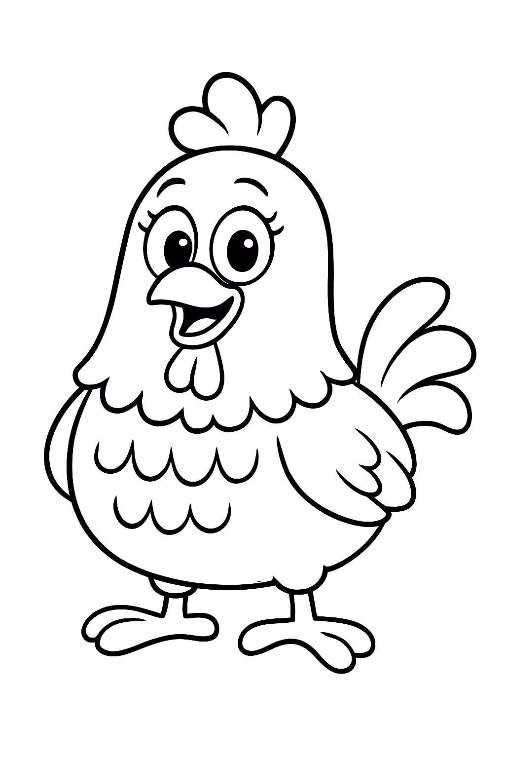 Galinha pintadinha para colorir — desenho para imprimir