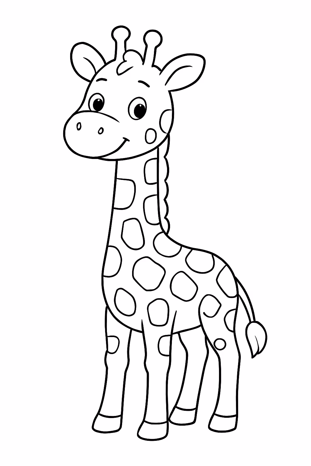 Girrafa para colorir — desenho para imprimir