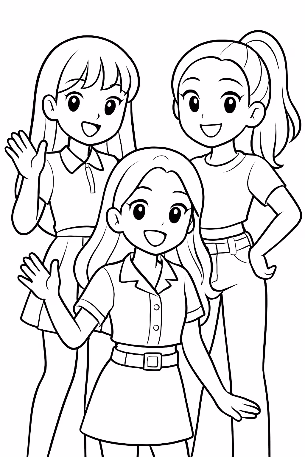 Grupo katseye kpop para colorir — desenho para imprimir