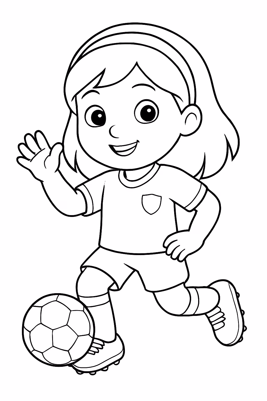 Helena jogadora dora para colorir — desenho para imprimir