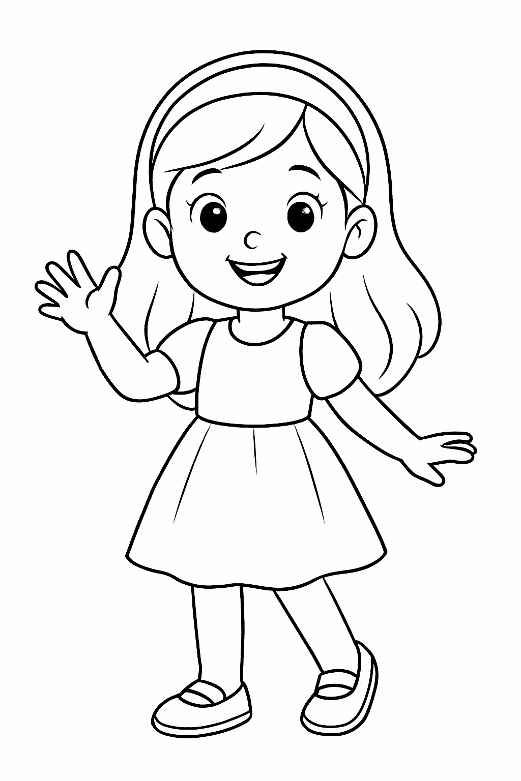 Ines para colorir — desenho para imprimir
