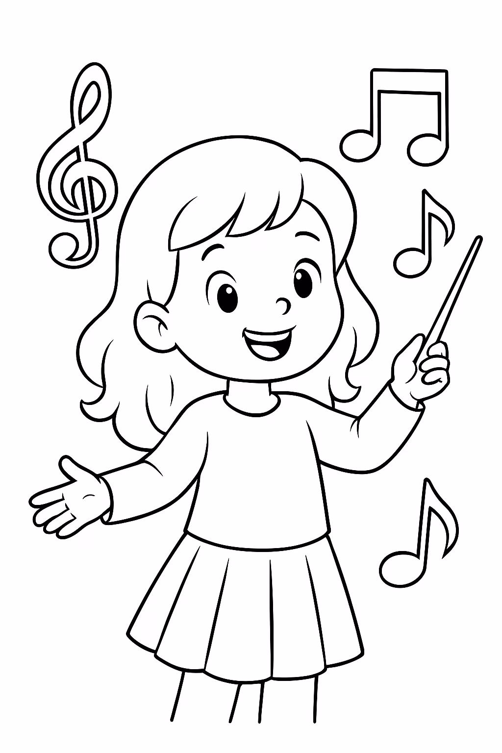 Interpretaca para colorir — desenho para imprimir
