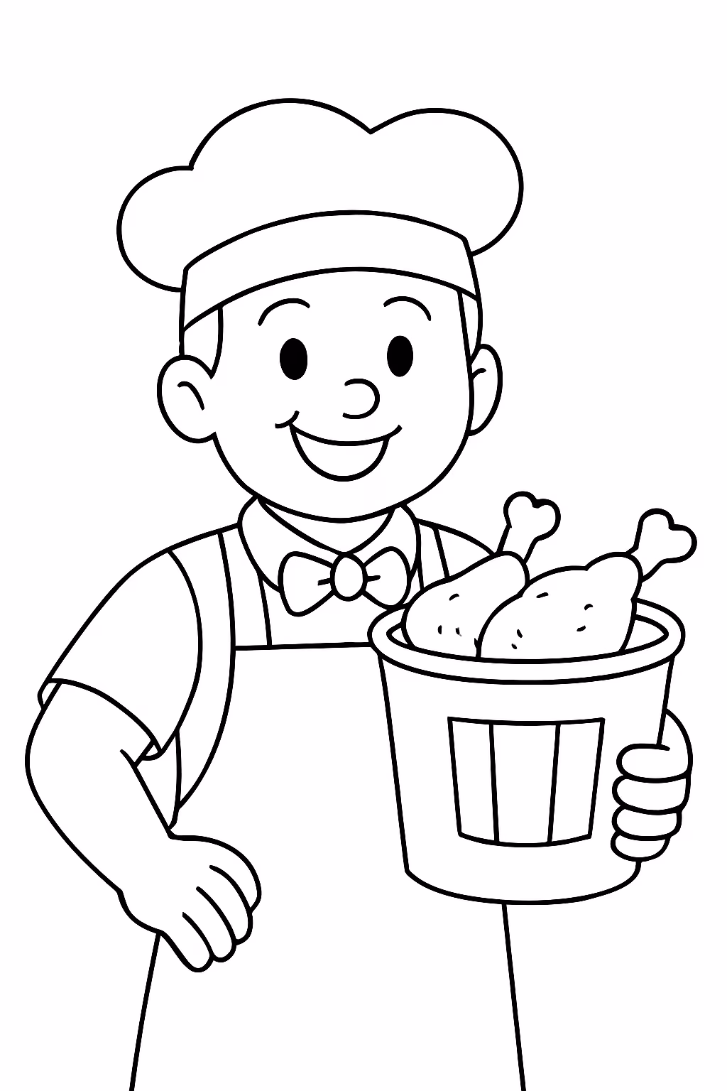 Kfc para colorir — desenho para imprimir