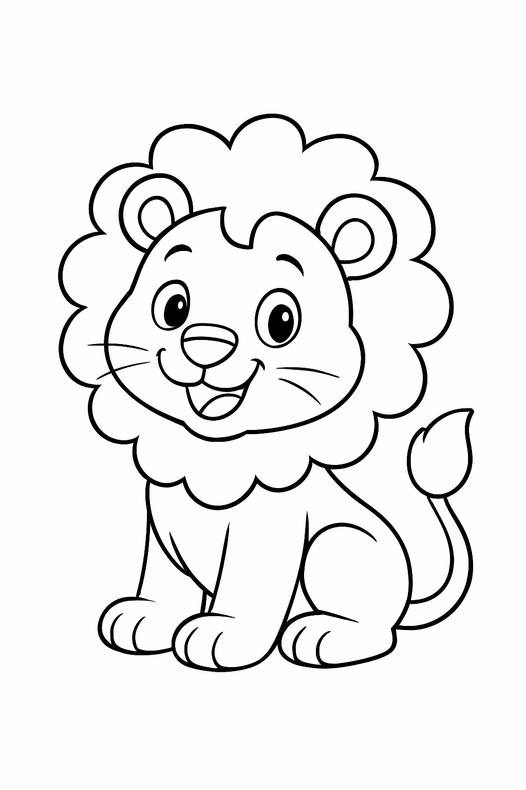 Leao para colorir — desenho para imprimir