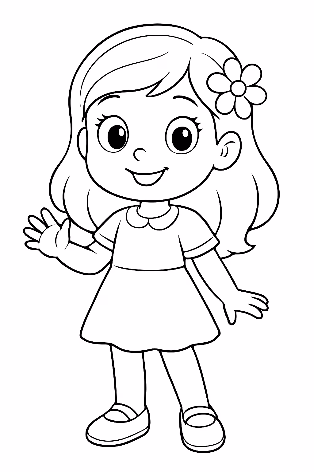 Leticia para colorir — desenho para imprimir