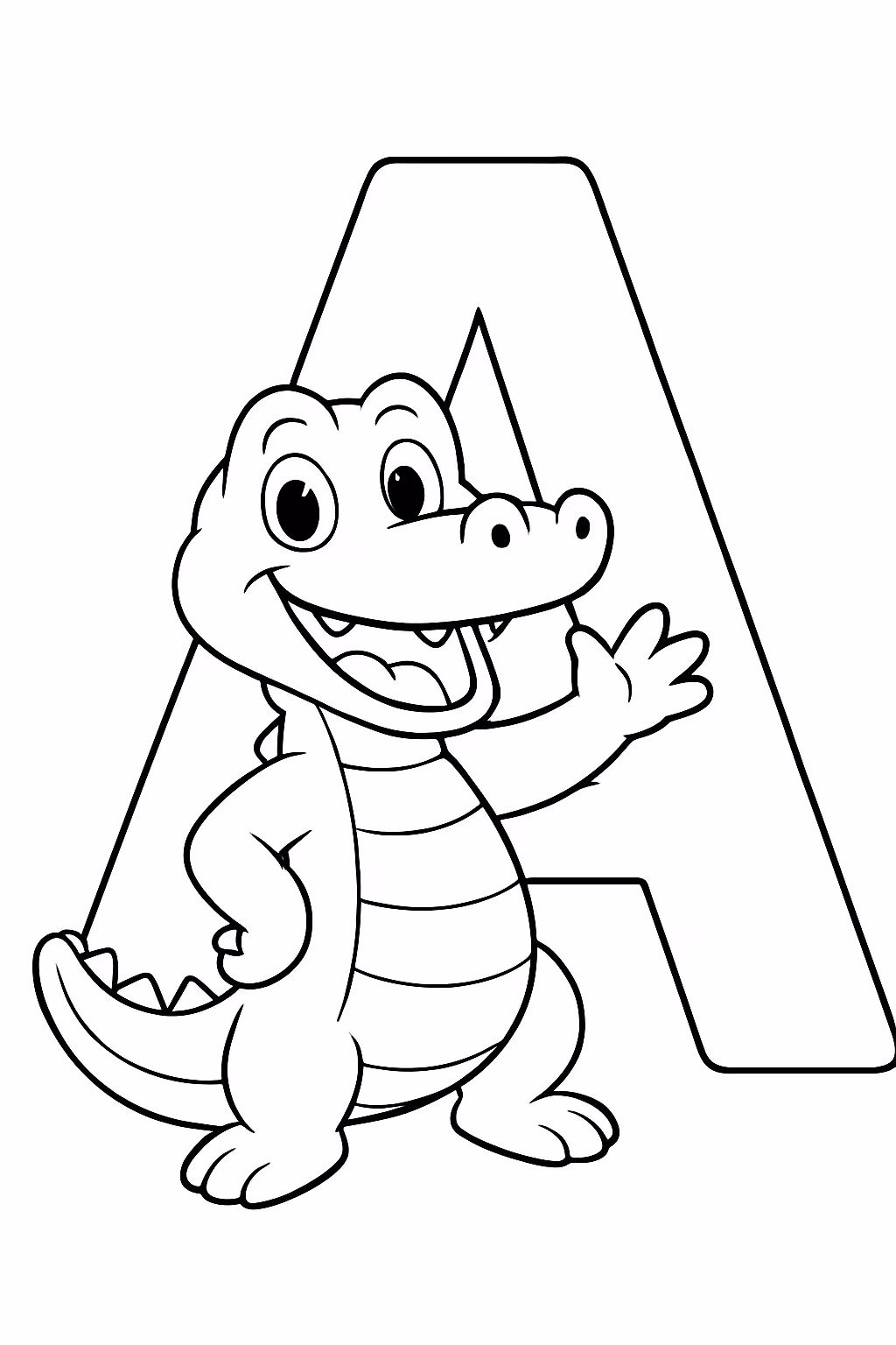 Letras para colorir — desenho para imprimir