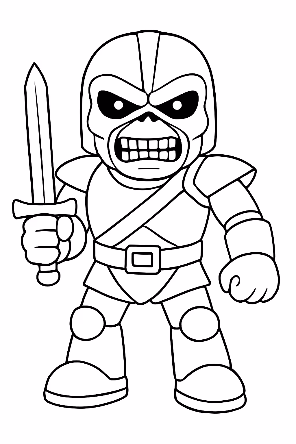 Logo iron maiden para colorir — desenho para imprimir
