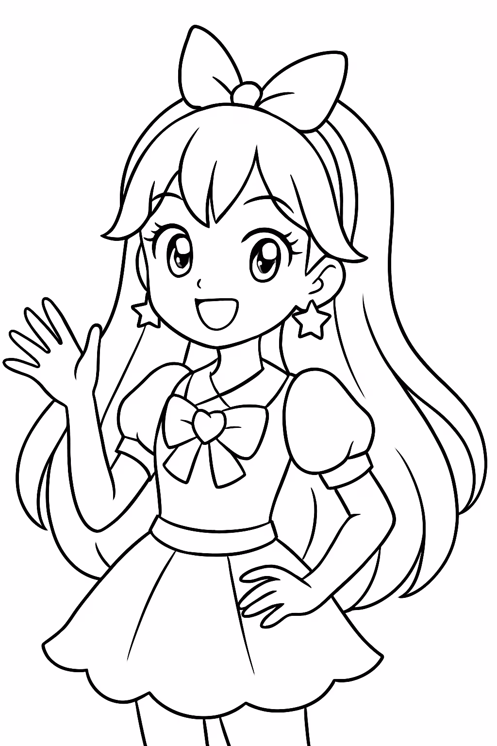 Luluca para colorir — desenho para imprimir
