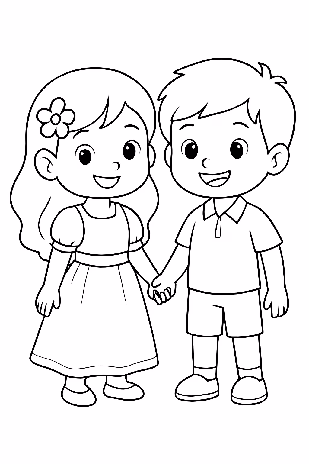 Maria clara e jp para colorir — desenho para imprimir