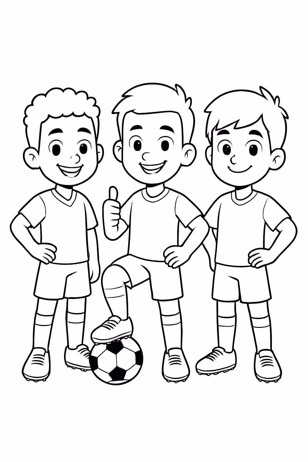 Menino neymar cristiano ronaldo e vinicios junior para colorir — desenho para imprimir