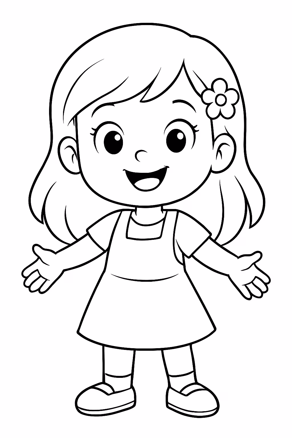 Minha foto para colorir — desenho para imprimir