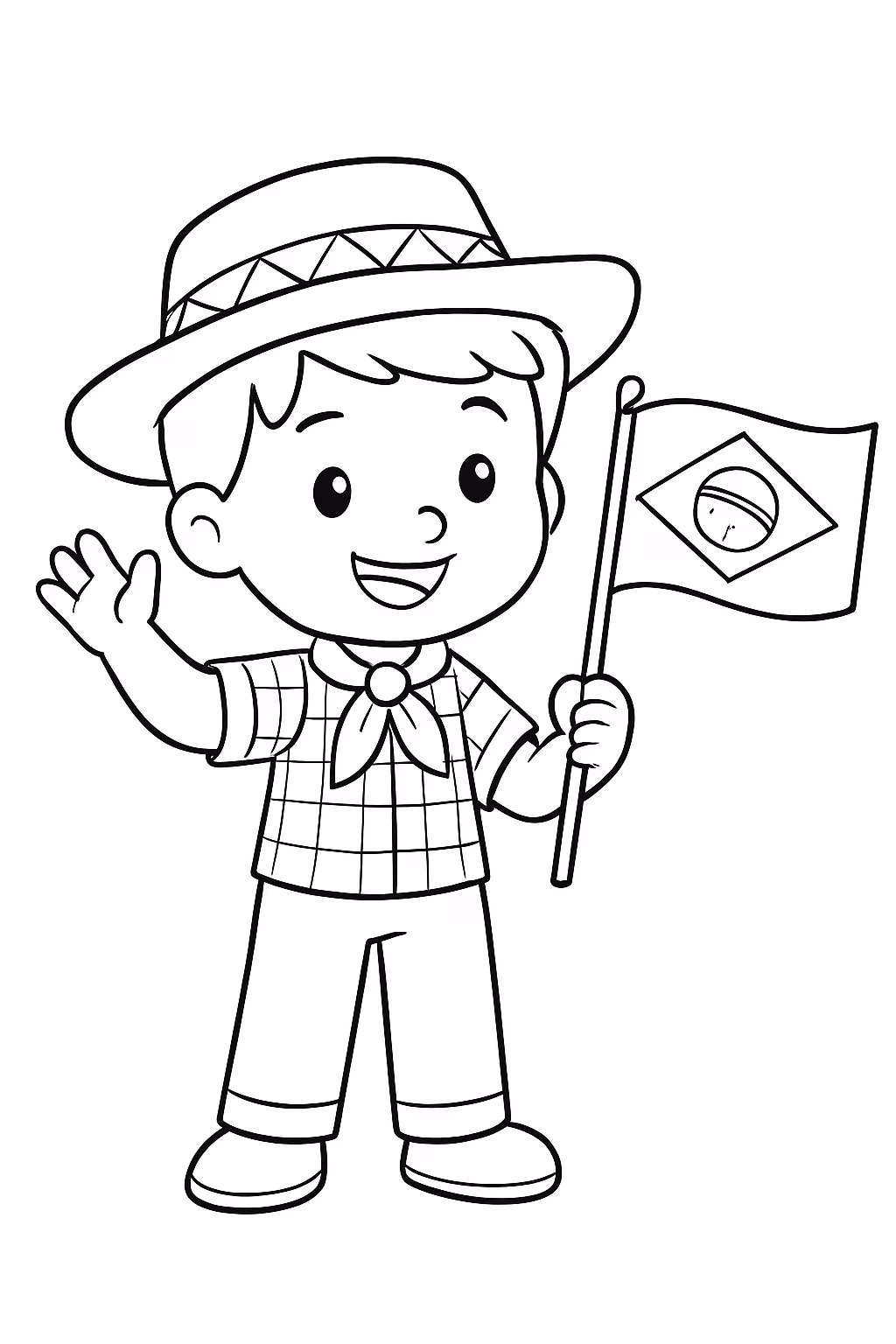 Miniatura do brasil para colorir — desenho para imprimir