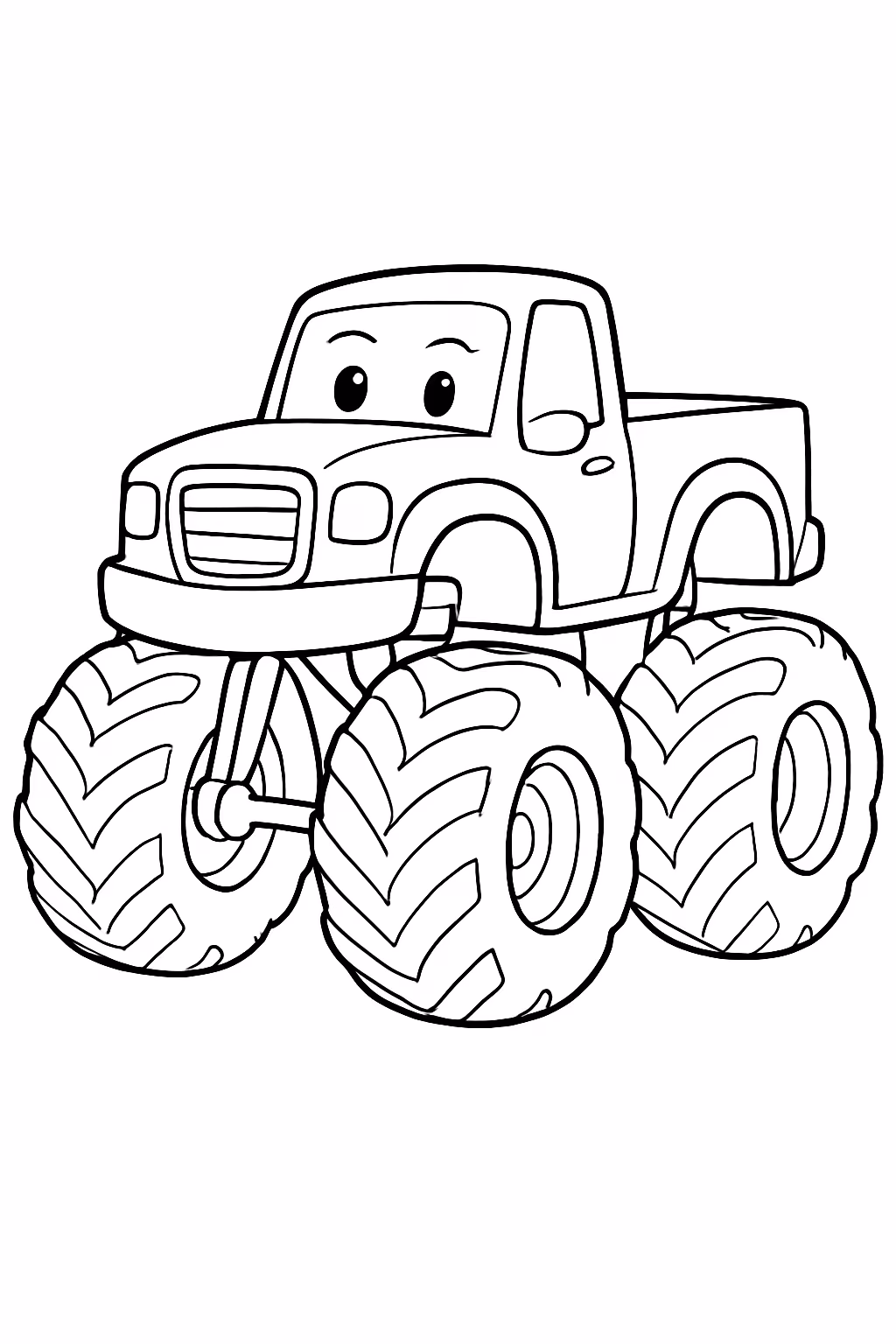 Monster truck para colorir — desenho para imprimir