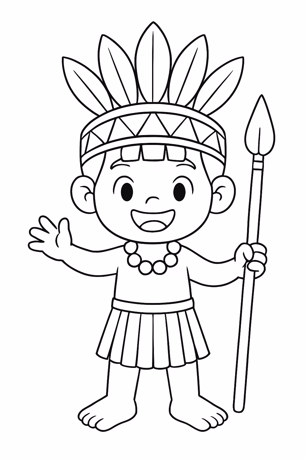 Mundo torajo para colorir — desenho para imprimir