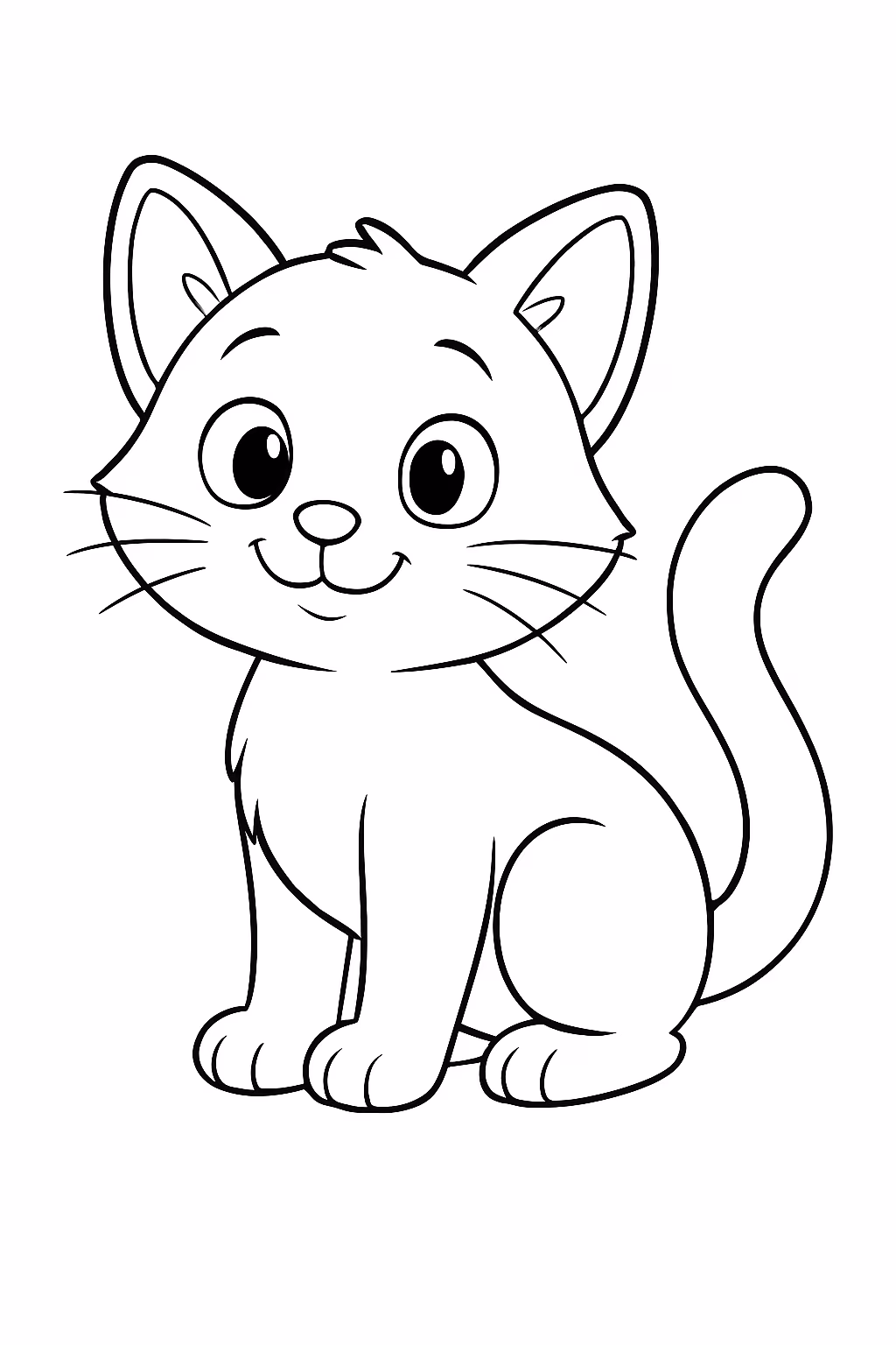 New cat para colorir — desenho para imprimir